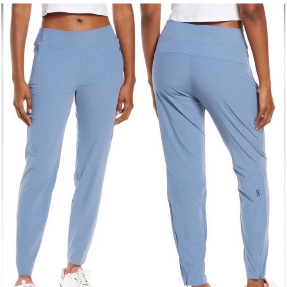On Running Lightweight Pants Womens S Blue Running Tapered Active Trousers